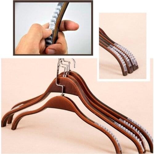 2019 New 66Pcs Silicone Clothes Hanger Non Slip Shoulder Strap Grip Strip Pad With 8 Fins