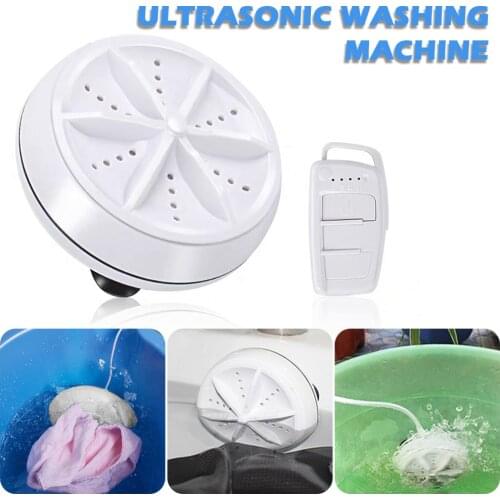 Ultrasonic Turbo Washing Machine Portable Travel Washer Air Bubble And Rotating Mini Ultrasonic Washing Machine