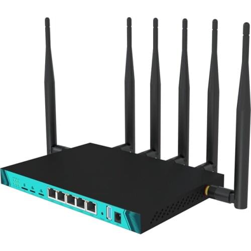 High end 1200mbps gigabit ports bonding dual sim 4g cellular load balance function router