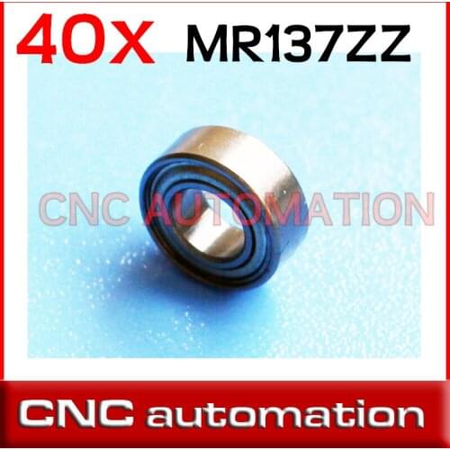 40pcs MR137 MR137Z MR137ZZ Miniature Bearings Ball Bearing 7 X 13 X 4mm radial shaft
