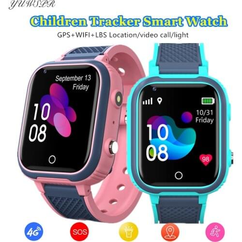 4G Kids GPS Tracker Smartwatch GPS LBS WIFI Location Waterproof Video Call Support Bluetooth Fashion Children Smart Clock LT21