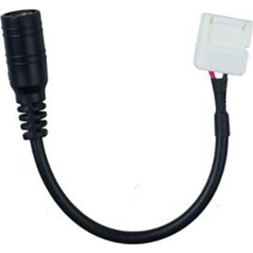 5pcs 10mm 8mm 2pin Female DC Adapter LED Strip Connector Cable For SMD 5050 5630 3528 Single Color led Strip No Need Soldering