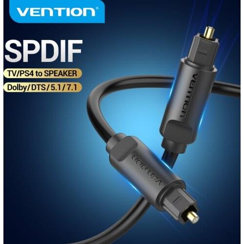 Vention Digital Optical Audio Cable Toslink SPDIF Cable 1m 2m 5m for Amplifiers Blu-ray Xbox PS4 Soundbar Optical Cable Coaxial