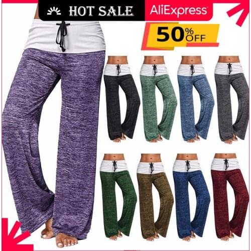 Homewear Pants Women 2021 Sports Quick Dry Long Womens Pants Wide Leg Woman Pants Casual Pants For Women Casual Trouser