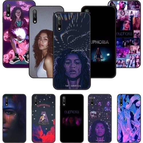 Phone Case For Huawei Honor 9X 10 9 20 8X 8A 8S 7X 7A i A Pro Play Lite Black Cover Hoesjes Tpu American TV Series Euphoria