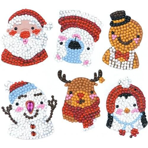 DIY Art DiamondPainting Christmas and Animal Pattern Sticker Diamond Mosaic Full Embroidery Cross Stitch Home Decoration Gift 5D