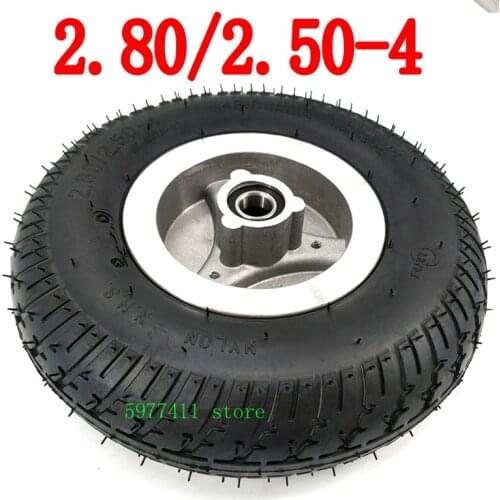 9 inch 2.80 / 2.50-4 tire hub wheel 8 inch 2.50-4 pneumatic wheel suitable for electric scooter electric wheelchair trolley