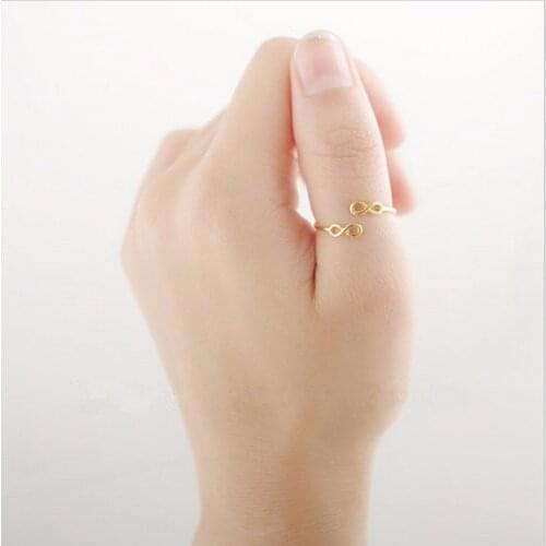 Mathematical infinite symbol "8" style ring adjustable ring 30 pce/lot Suitable for Women And men