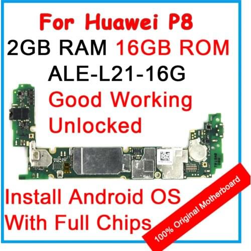 P8 ALE L21 UL00 16G For Huawei P8 Lite 100% Clean Original Motherboard 16GB ROM Mainboard Android OS Logic Board With Full Chip