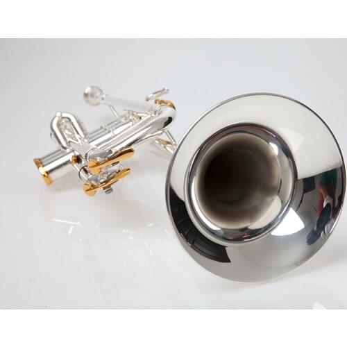 BULUKE Trumpet Music instrument Bb flat trumpet Grading preferred Slivered plated trumpet professional performance