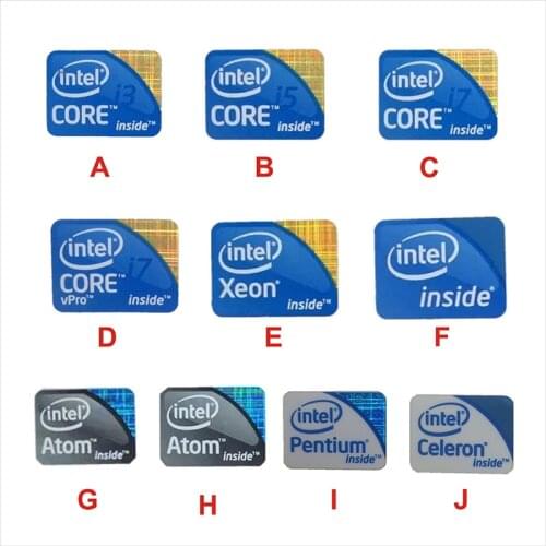 DIY Sticker Decoration Blue Black Gray Second-generation Third-generation Cpu I3 I5 I7 Laptop Personality Label Bulk sales