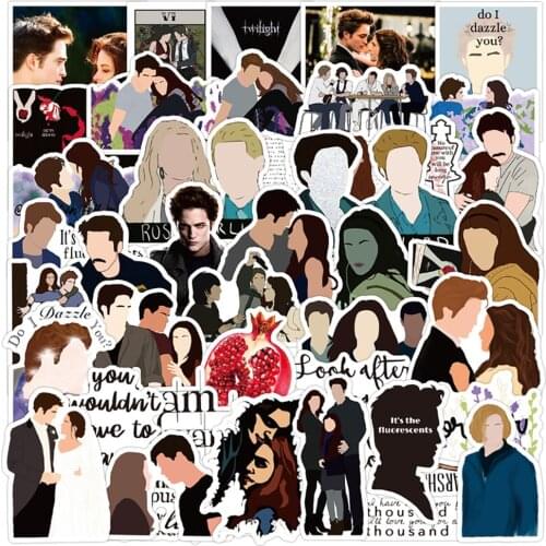 10/30/50PCS Movie The Twilight Saga Stickers Bike Travel Luggage Guitar Laptop Fridge Classic Toy Joke Decal Sticker for Kids