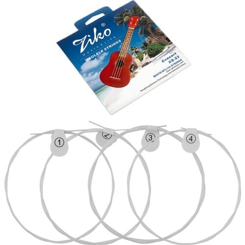 Nylon Ukulele Strings Set 4 Strings Set(.024-.026) Replacement for 23 Inch Concert Ukulele Hard Tension guitar string