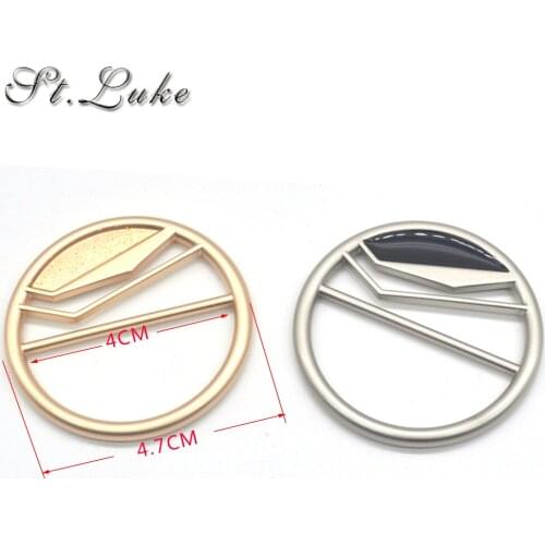 New High quality fashion Belt Buckles 2pcs/lot 4CM round metal buckle for wind coat bag decoration crafts DIY sewing accessories