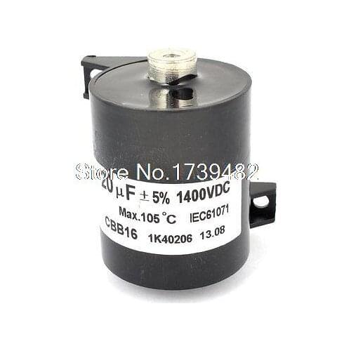 Polypropylene Film 5% Welder Cylinder Capacitor CBB16 DC 1400V 20uF