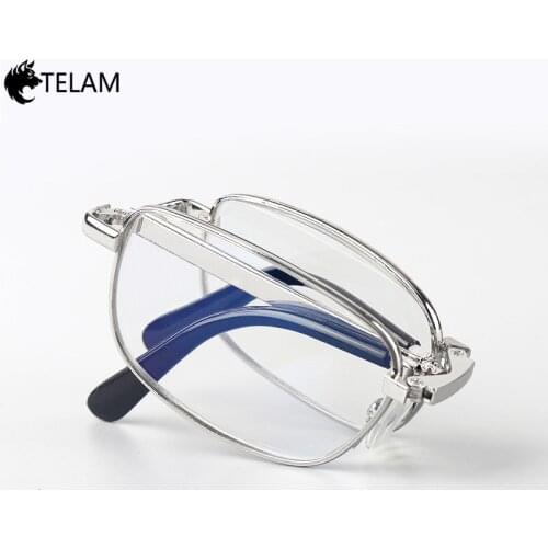 Folding Reading Glasses Women Metal Hyperopia foldable Eyeglasses Magnifier Diopter +1.0 to 3.0 Presbyopic Glasses for Men