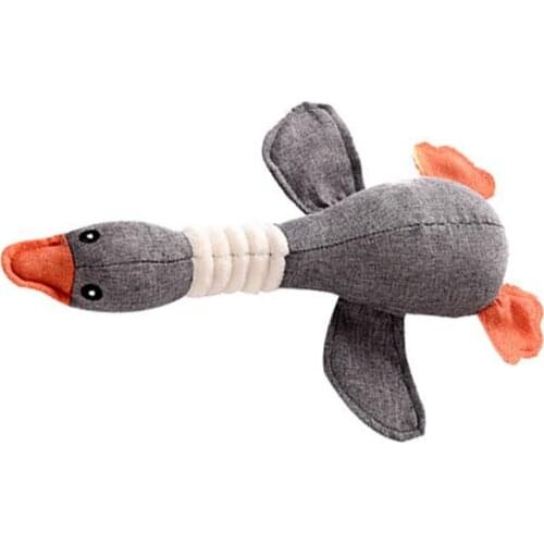 Dog Squeak Toys Wild Goose Sounds Toy Cleaning Teeth Puppy Dogs Chew Supplies Training Supplies Dog Educational Plush Toys 30cm