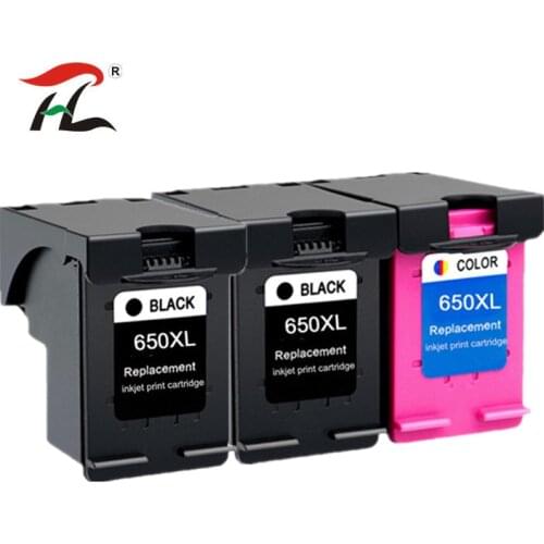 Compatible Ink Cartridge 650XL Replacement for HP 650 XL for HP650 Deskjet 1015 1515 2515 2545 2645 3515 3545 4515 4645 printer