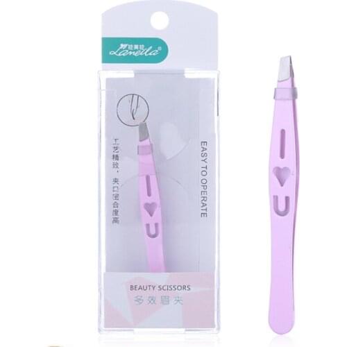 1Pcs New Arrival Professional Stainless Steel Tweezer Eyebrow Face Nose Hair Clip Remover Tool Clip