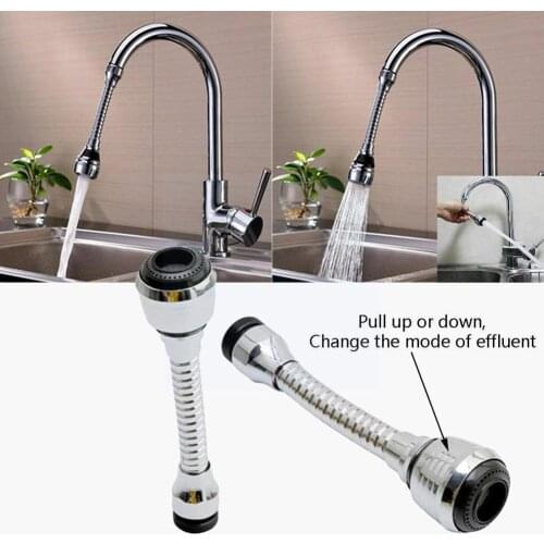 1pcs New Swivel Tap Aerator Flexible Faucet Sprayer Activated Bathroom Water Faucet Filter Kitchen Extender Faucet Tap Carb L1M2