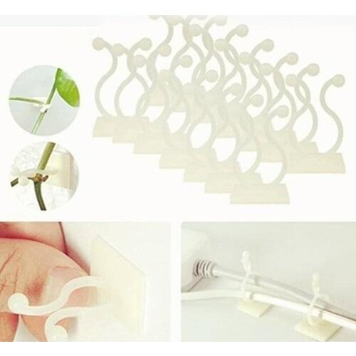 100pcs Vines Fastener Tied Clips Buckle Hook Garden Plant Vegetable Grafting Clips Grape Support Vine Clips Fixed Buckle Hook