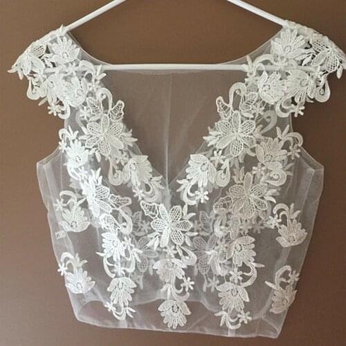 Appliques Cap Sleeve Wedding Jacket Bridal Wraps for Wedding Party Bolero Prom Custom Made Bride Jacket Bolero Shrug