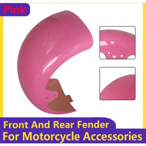 Pink 10x6.00-5.5 10x6.00-6 Citycoco Fender Shell Flaps Front and Rear Fender Mudguards with Taillight Reminder