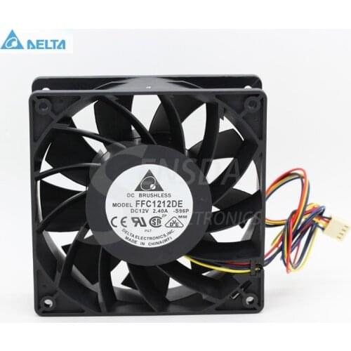 For delta FFC1212DE -S96P 12CM 120mm 12038 DC 12V 2.4A industrial server inverter power supply cooling fans