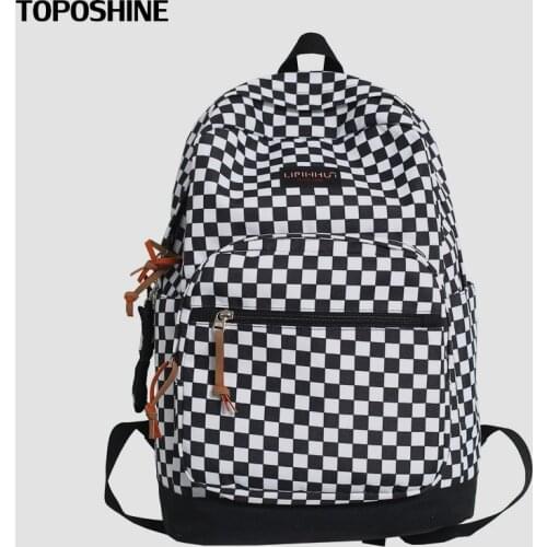 Plaid Women Backpack Soft Oxford Women School Backpacks Boy Bags for Women Top Sale New Light Travel Bags for Girls Backpacks