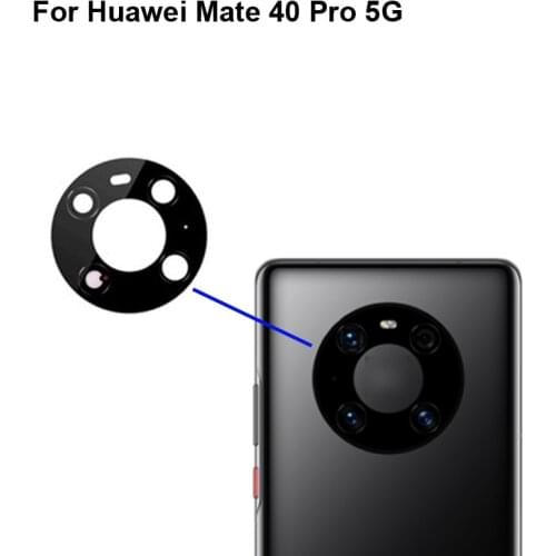 2PCS High quality For Huawei Mate 40 Pro 5G Back Rear Camera Glass Lens test good For Huawei Mate 40Pro 5G Replacement Parts