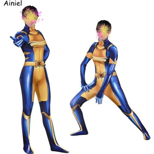 X-Men Cosplay Costume Laura Kinney Phoenix Mystique Storm Rogue Anna Marie Bodysuit Suit Jumpsuit Zentai Halloween Women Kids