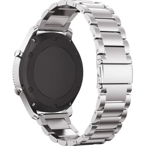 20mm 22mm Stainless Steel Metal Band Bracelet For Apple Watch Series 6 5 4 3 SE Samsung Galaxy Active 2 Huawei GT 2E Amazfit GTS