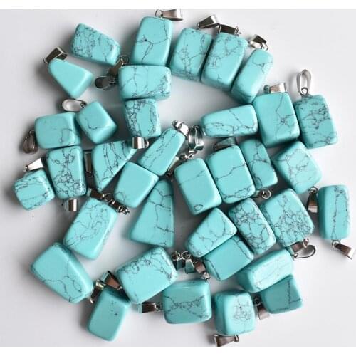 Fashion bestselling Good Quality stone Irregular charms pendants for jewelry 50pcs wholesale free shipping