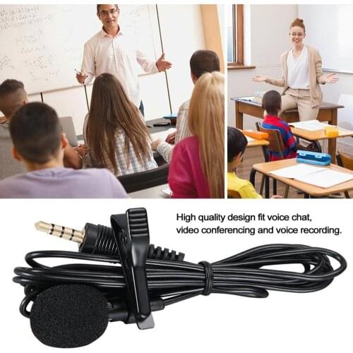 New mini portable lavalier microphone tie clip microphone smartphone recording PC clip lapel sound high sensitivity