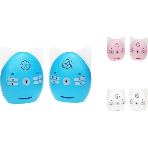 Portable Smart Wireless Baby Monitor Built-in Night Light Lullabies Two-Way Voice Intercom Sound Reminder Alarm