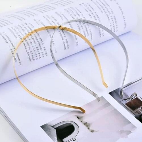 5pcs 2/4/6/8/10mm Stainless Steel Dull Silver Color Plain Blank Flat Hair Band Headband DIY Hair Jewelry Accessories Crafts