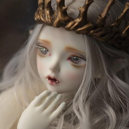 BJD doll SD baby 1/4 baby girl Hwayu elf doll set send hand joint movable doll Free shipping