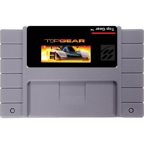 Top Gear 16 bit NTSC Big Gray Game Card For USA Version Game Player