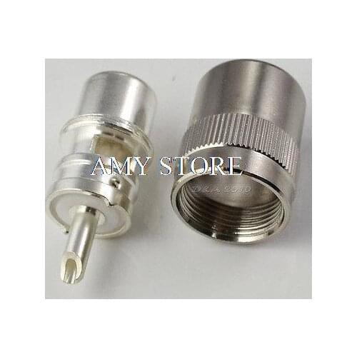 UHF PL259 SO239 male twist-on connector LMR400 RG8