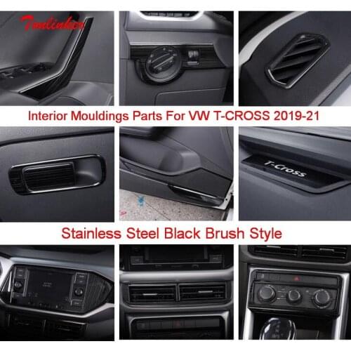 Tonlinker Center Console Middle outlet Cover case Stickers for Ford KUGA 2015-17 Car styling 1 PCS Stainless steel Cover sticker