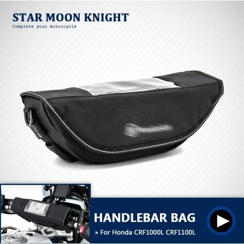 Waterproof motorcycle handlebar travel bag for HONDA CRF1000L CRF1100L Africa Twin Adventure Sport NC700X VFR1200X storage bag