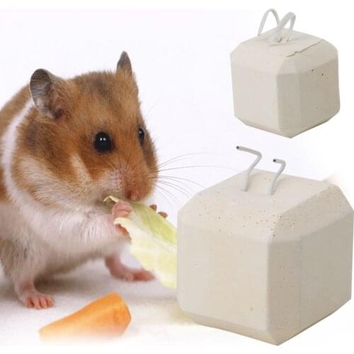 Mineral Stone Calcium Chew Toy Teeth Grinder Hamster Rat Chinchilla Rabbit S L