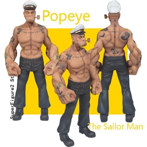1/6 Headplay 12" P o p e y e the S a i l o r Man Resin Statue Figure TATTOO BODY Genuine NO Color box