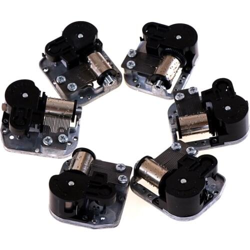 1PCS Mechanical Diy Windup Music Box Musical Movement Screws Key Silver Approx 50g Craft Decoration Home Decor 5 x 4.4 x 2cm