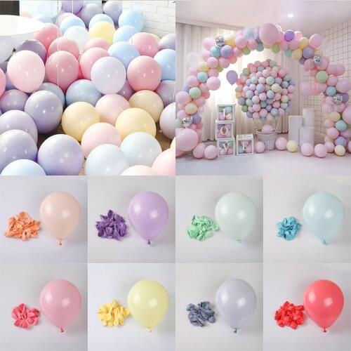 10/20/30pcs Macarons Balloon Pastel Candy Latex Balloon Colorful Birthday Wedding Party Decoration Helium balloons kid toy