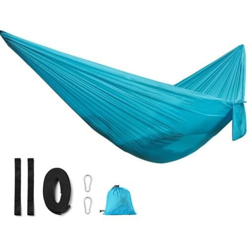 245x90cm Outdoors Camping Portable Parachute Sleeping Hammock Garden Backyard Furniture Swing Tree Bed Hanging Chair Backpacking
