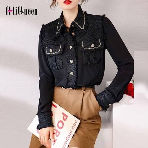 AliQueen Womens Silk Shirts