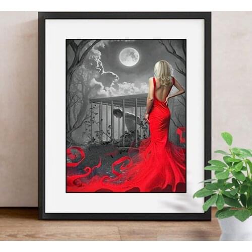 Diamond Painting Portrait Full Square Diamond Embroidery Beauty Scenery 5D DIY Mosaic Picture Of Rhinestone Decor Home