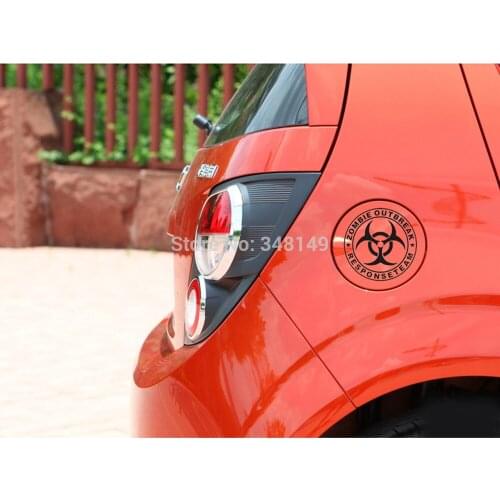 Car-Styling Zomble Outbreak Reflective Car Sticker Fuel Cap Decal For Toyota Ford Chevrolet Volkswagen Hyundai Renault Kia