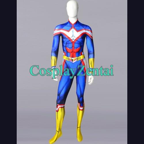 All Might Freeshipping 3D Printing Spandex Cosplay Anime Halloween Costume